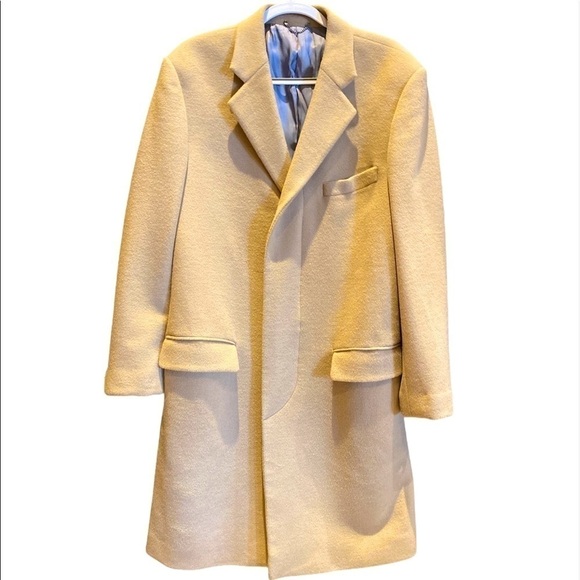 𝅺Samuel Windsor Long cashmere and wool Coat SZ 40 - Picture 1 of 14